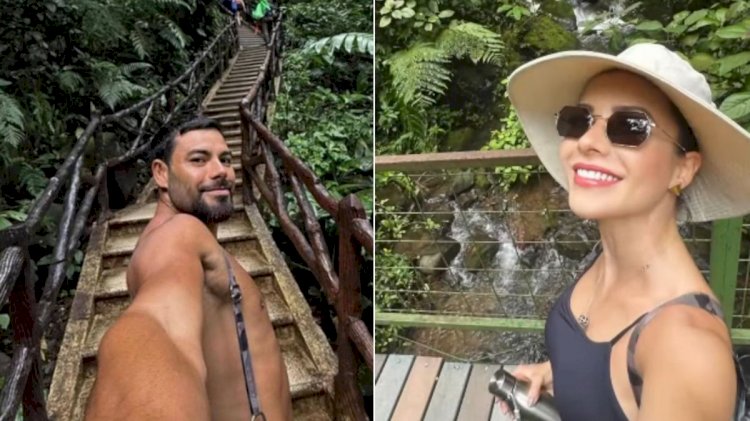 Sandy e namorado Pedro Andrade são vistos em hotel de luxo na Costa Rica, com diária de até R$ 8 mil