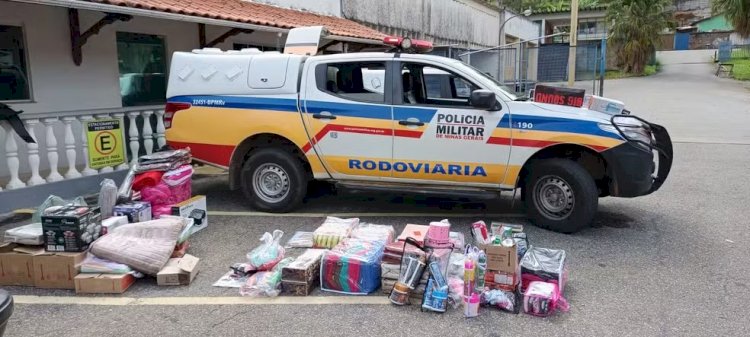 Caixas de som, copos térmicos e secadores: homem é preso contrabandeando mercadorias chinesas na BR-265