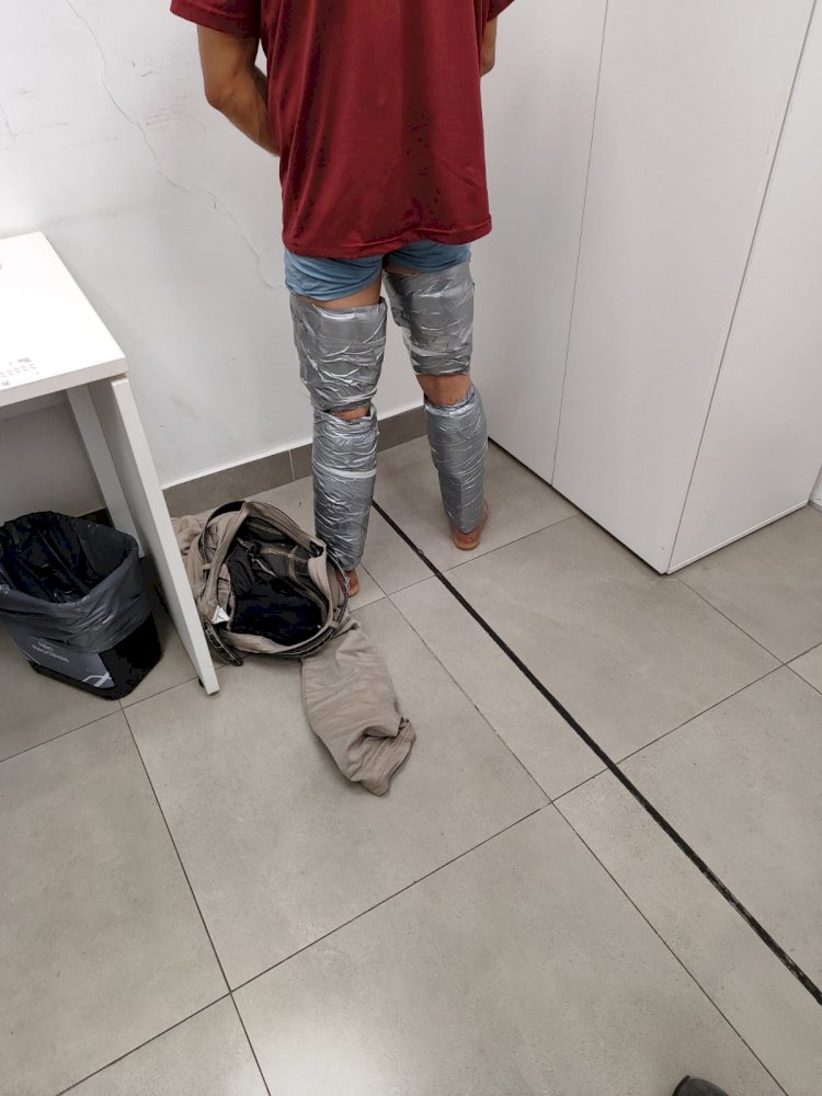 Passageiro é flagrado com ‘supermaconha’ amarrada ao corpo no Aeroporto de Confins