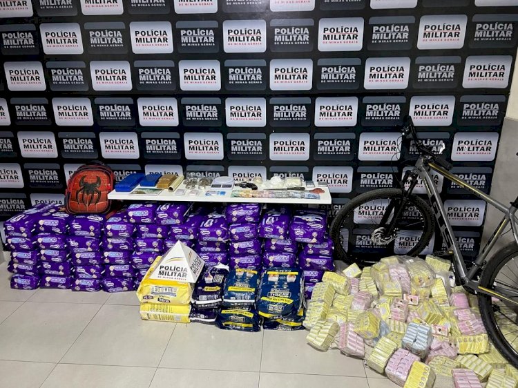 Dupla é presa com fraldas, talcos e sabonetes furtados em operação da polícia em MG