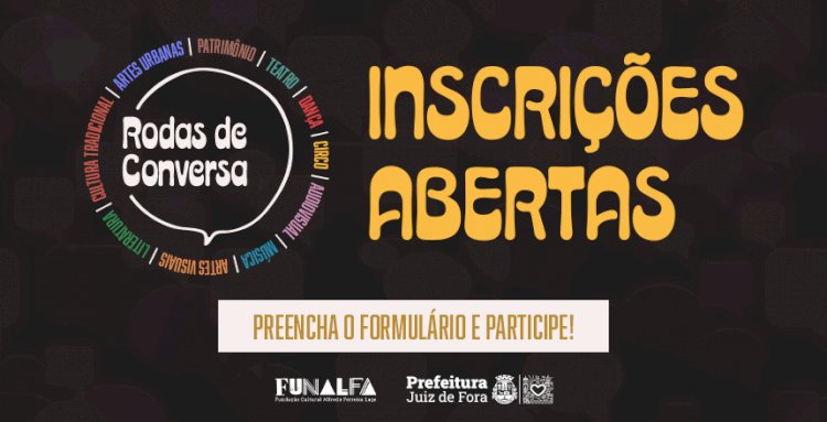 Datas das Rodas de Conversa são divulgadas e inscrições seguem abertas para todos os encontros temáticos